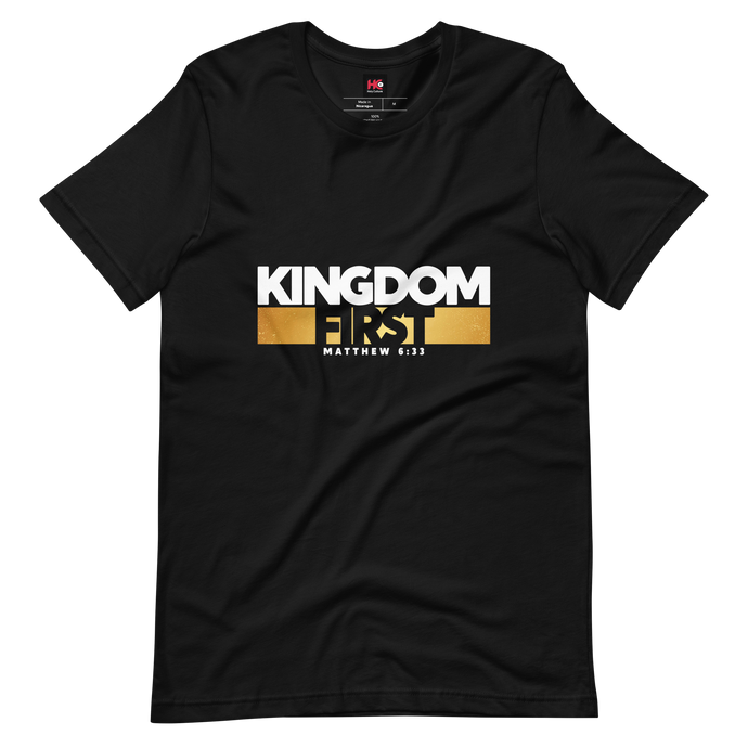 Kingdom First Tee (Gold Bar)